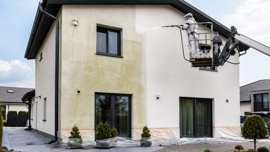 Čistenie fasády bez poškodenia: Ako na bezpečné čistenie silikónovej omietky?